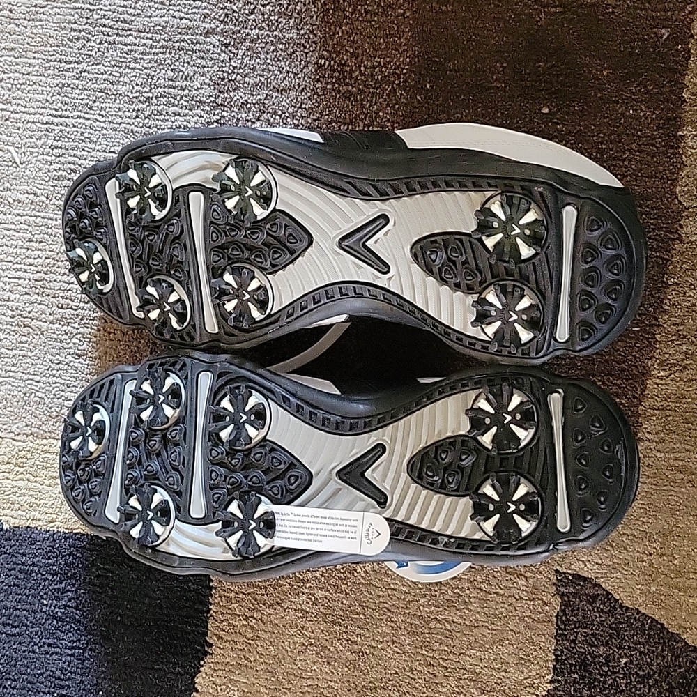 Men's Callaway C-Tech White/Black M160 Size 9.5 Golf Shoes - Picture 3 of 6